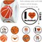 500 Pieces Basketball Labels Roll Stickers - Basketball Sport Party Supplies Decorations Favors Jar Containers Letter DIY Sticker Labels Decals
